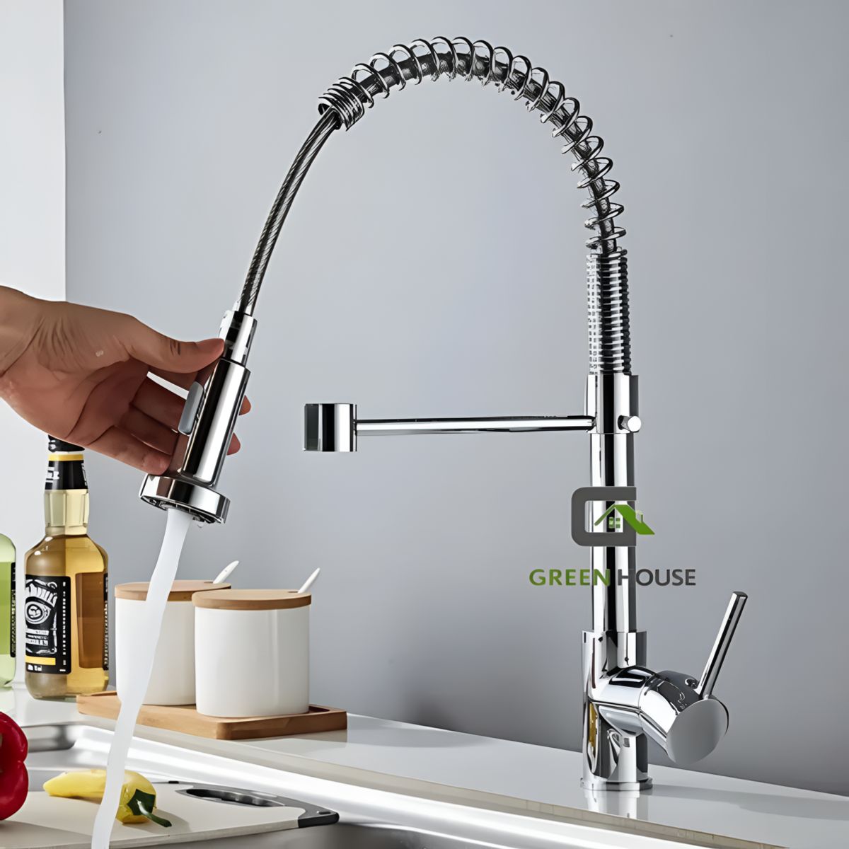 GENERICO - GRIFERIA PESADO ACERO CROMADO AGUA FRIA MUEBLE