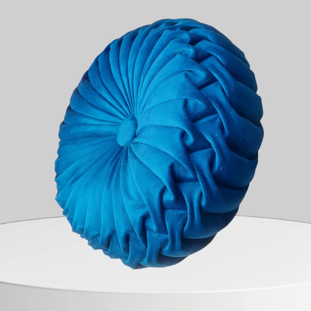 GENERICO - Cojín Decorativo Zenith Redondo Azul