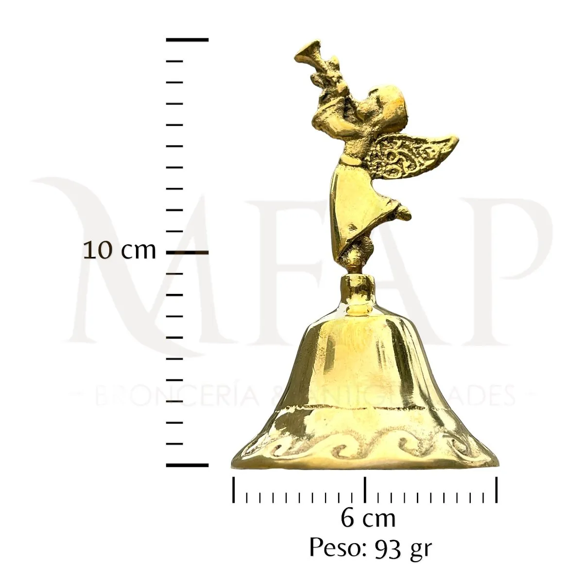 MFAP BRONCERIA Y ANTIGUEDADES - Campana angelito en bronce