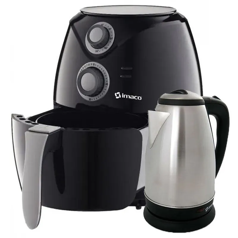 IMACO - Freidora de Aire 2.6 Litros + Hervidor 1.8 Lts
