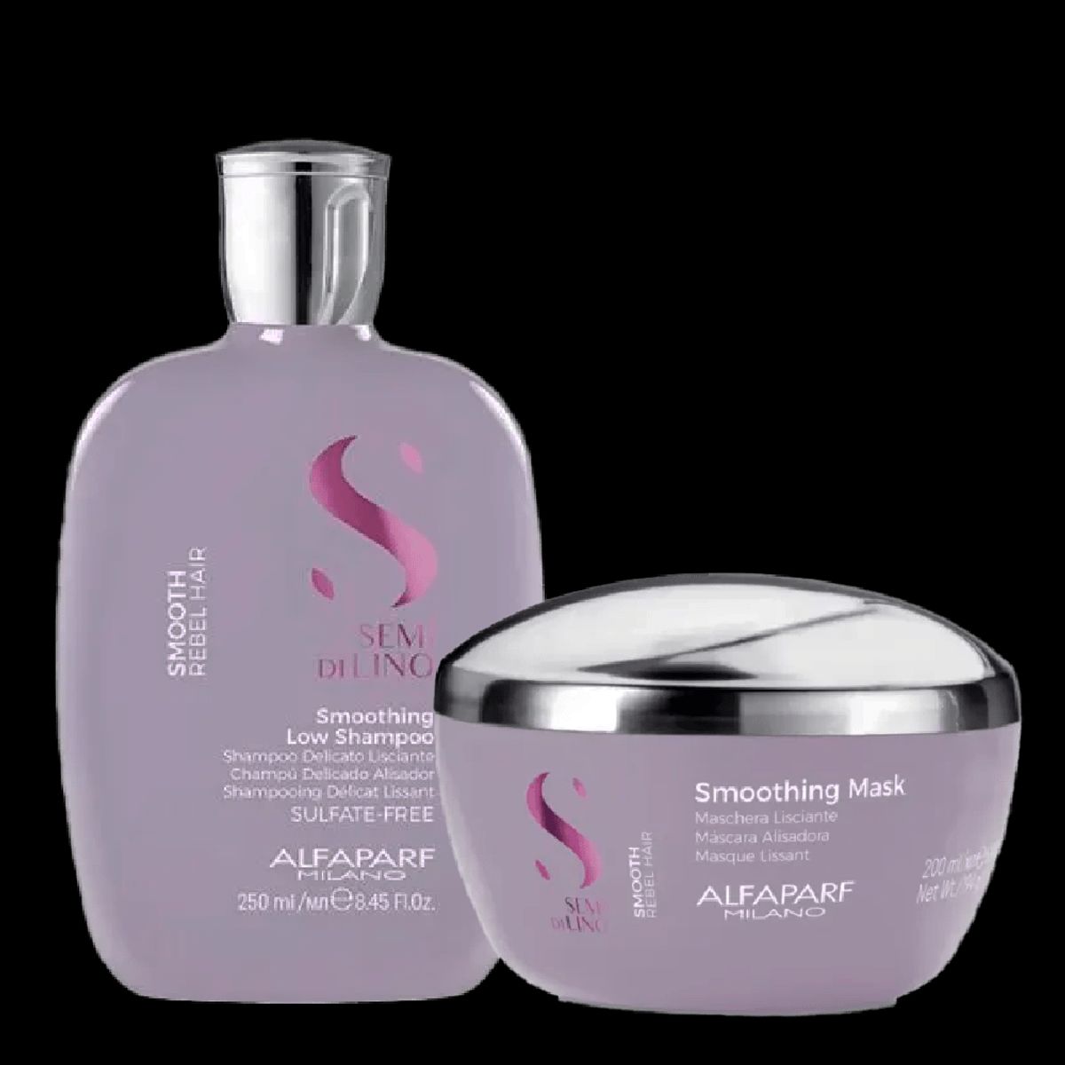 ALFAPARF MILANO - ALFAPARF SEMI DI LINO  Smoothing Dúo Shampoo 250 ml + Mask 200 ml