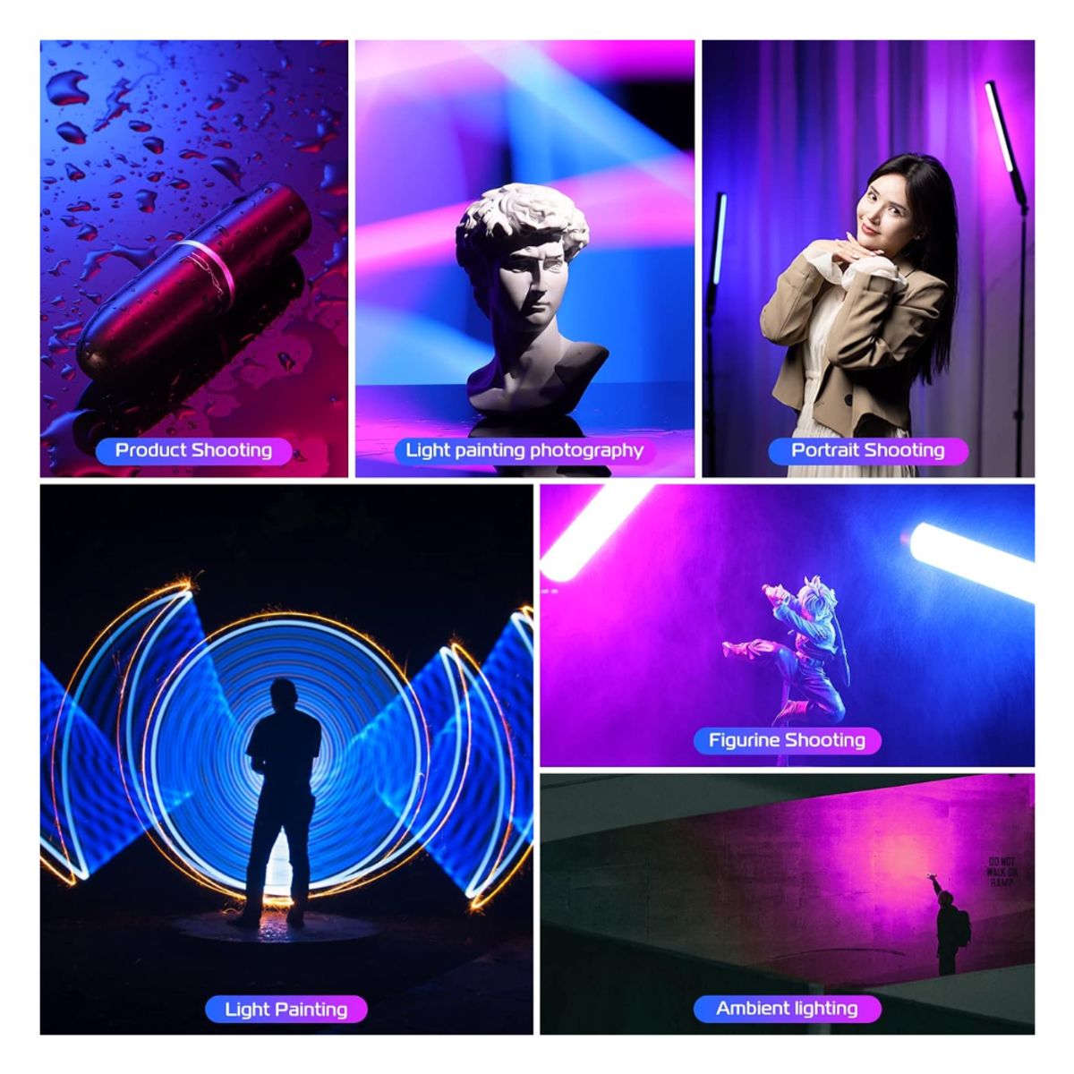 ULANZI - BARRA ULANZI VL119 RGB TUBO DE LUZ LED PORTÁTIL