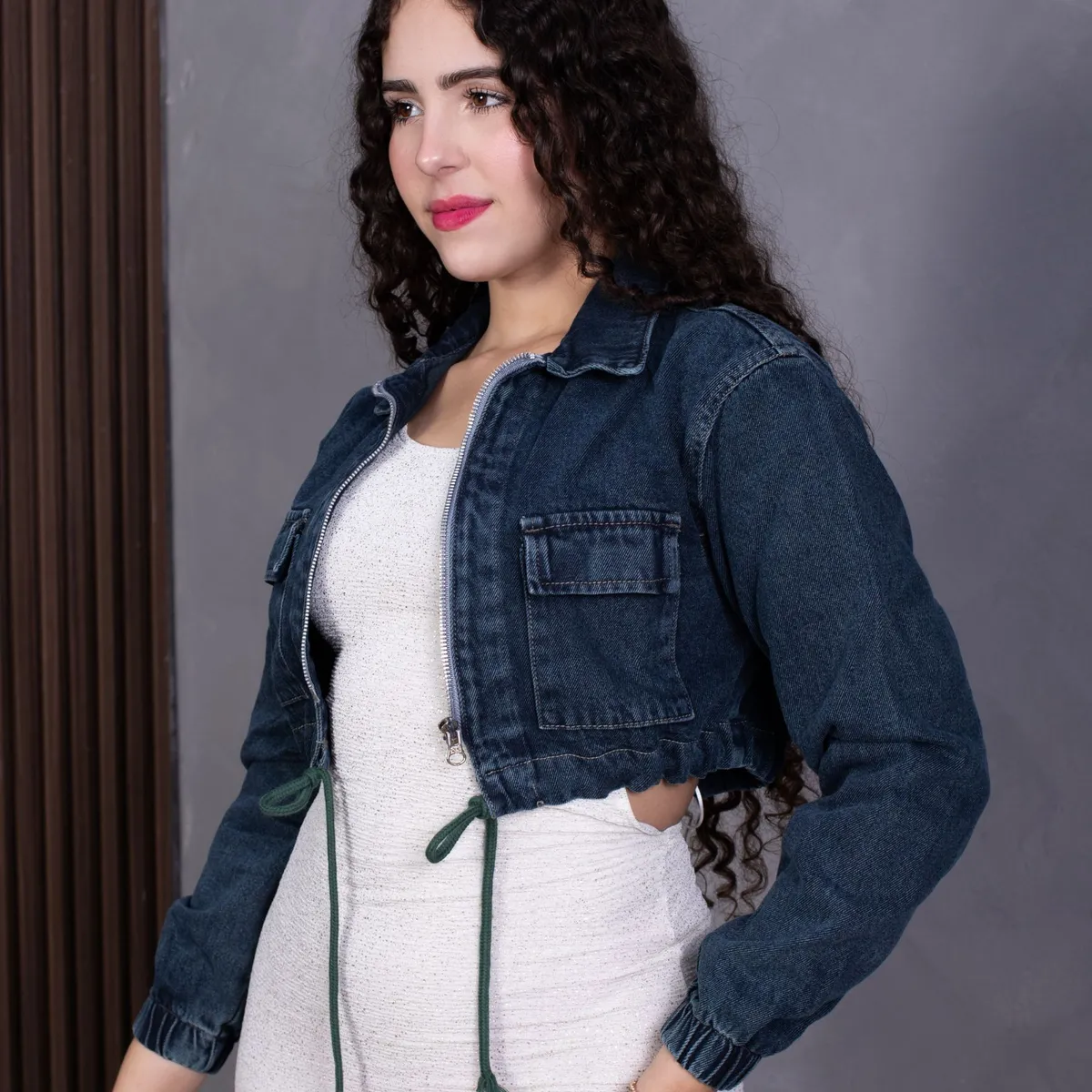 BENCUS JEANS - Casaca Manga Larga Algodón Mujer Monaco