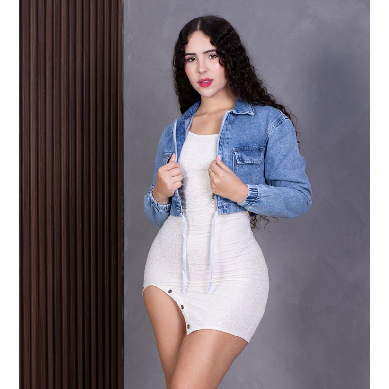 BENCUS JEANS - Casaca Manga Larga Algodón Mujer Monaco