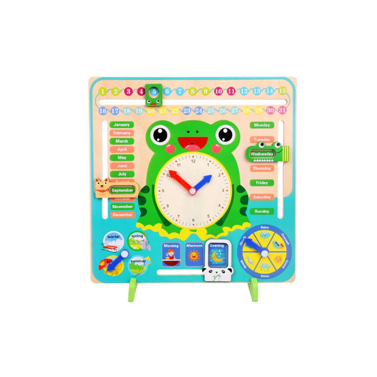 GENERICO - JUEGO EDUCATIVO CALENDARIO RANITA MONTESSORI