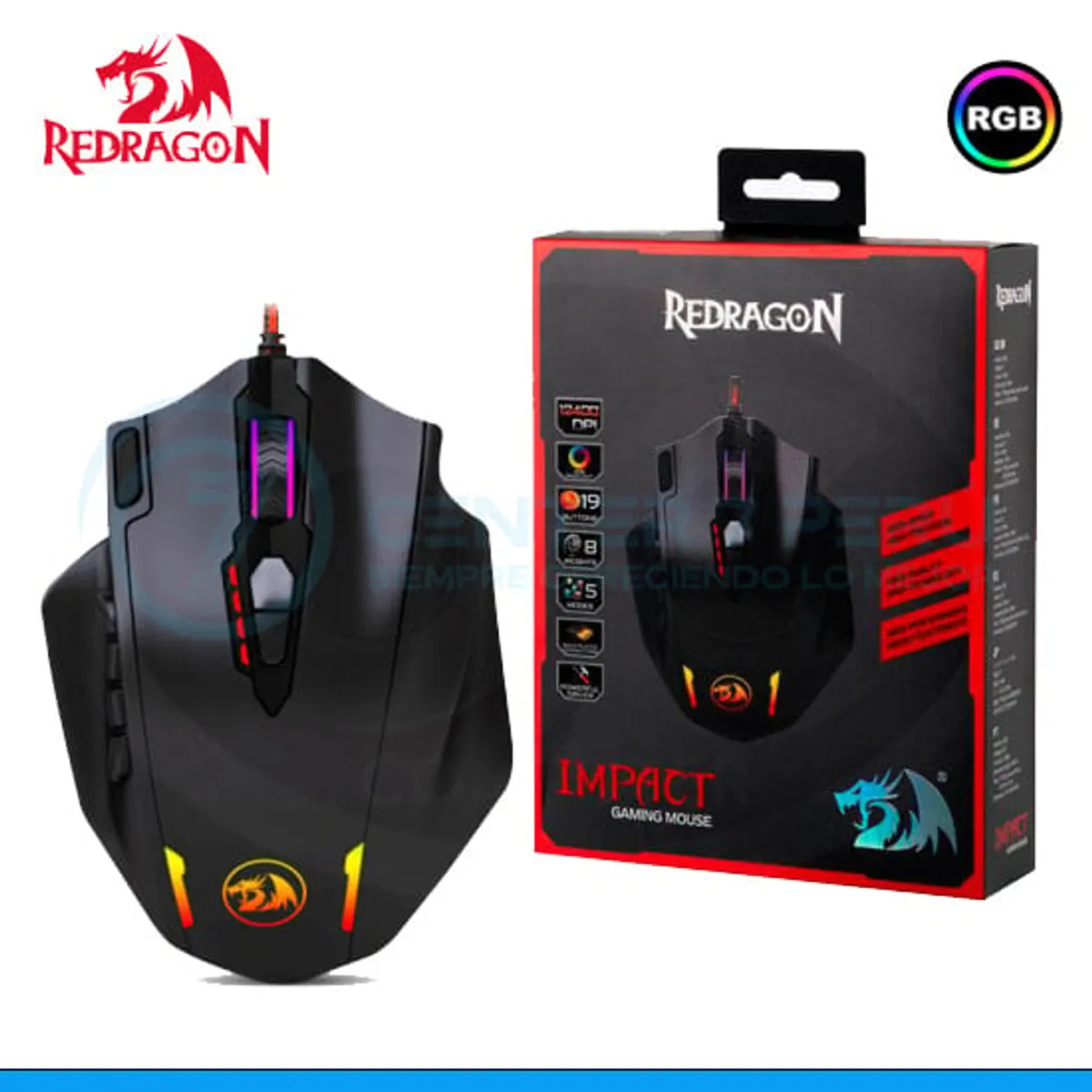 REDRAGON - M908 Mouse Redragon IMPACT