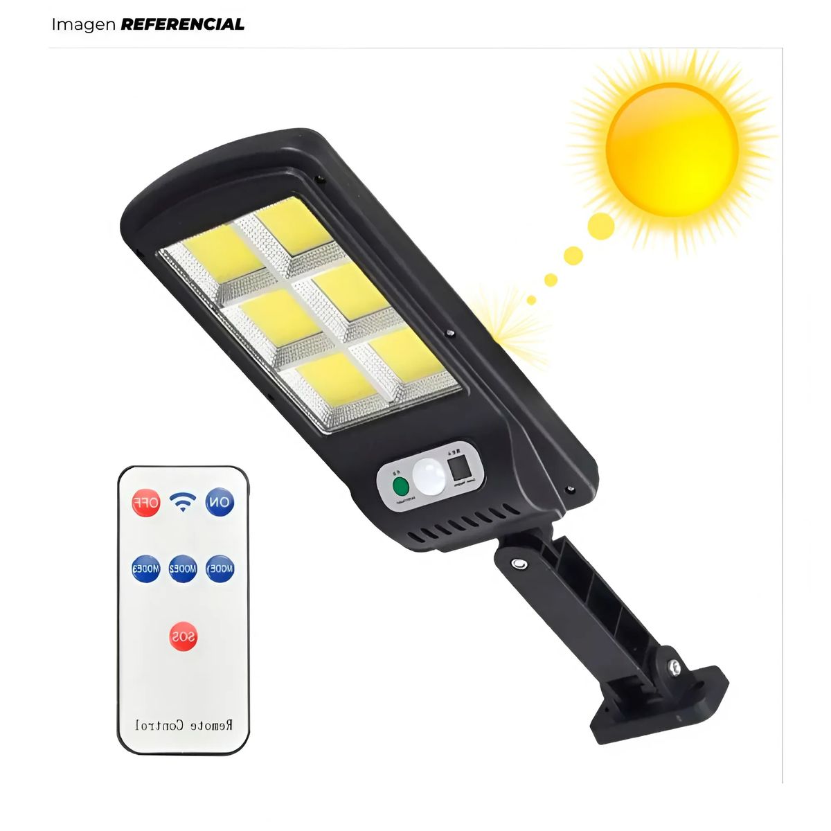 GENERICO - Lámpara Exterior Solar Con Sensor Inteligente Y Control