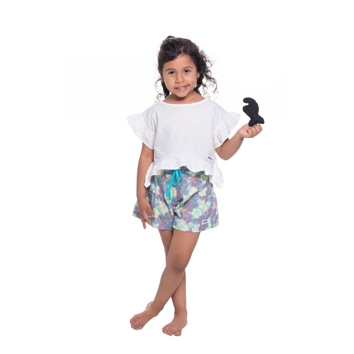 NATA COTON - FALDA SHORT FLOREADO