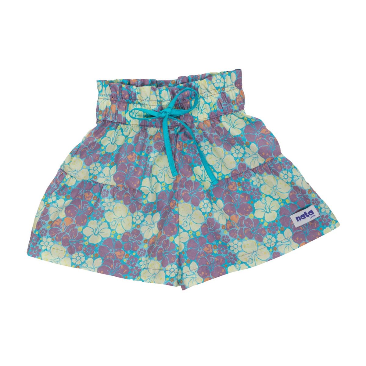 NATA COTON - FALDA SHORT FLOREADO