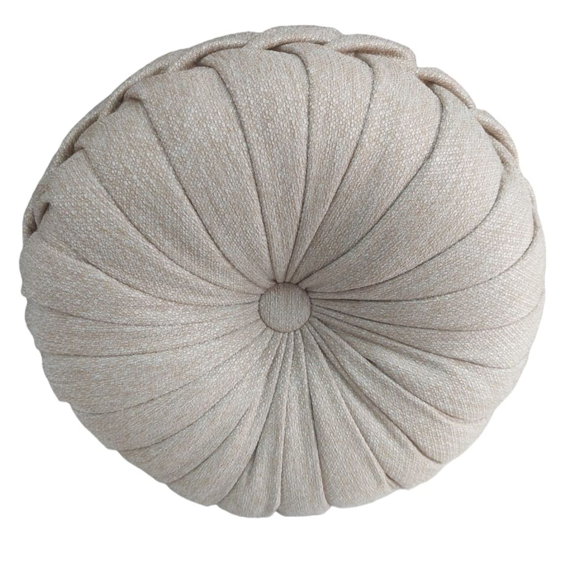 GENERICO - Cojín Decorativo Zenith Redondo Beige Elegante
