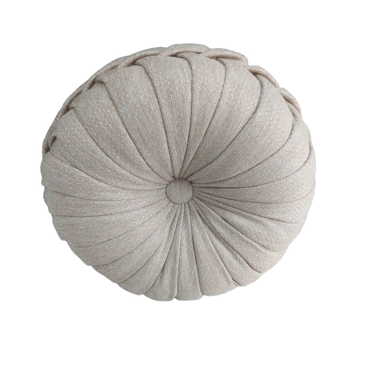 GENERICO - Cojín Decorativo Zenith Redondo Beige Elegante