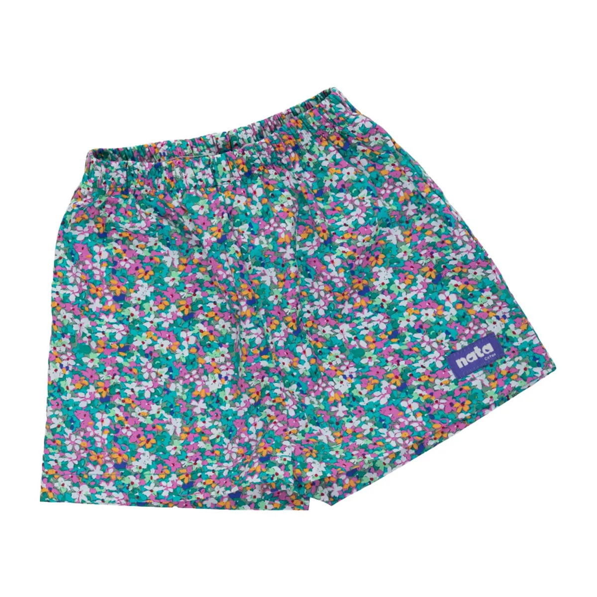 NATA COTON - SHORT BASICO FLOREADO