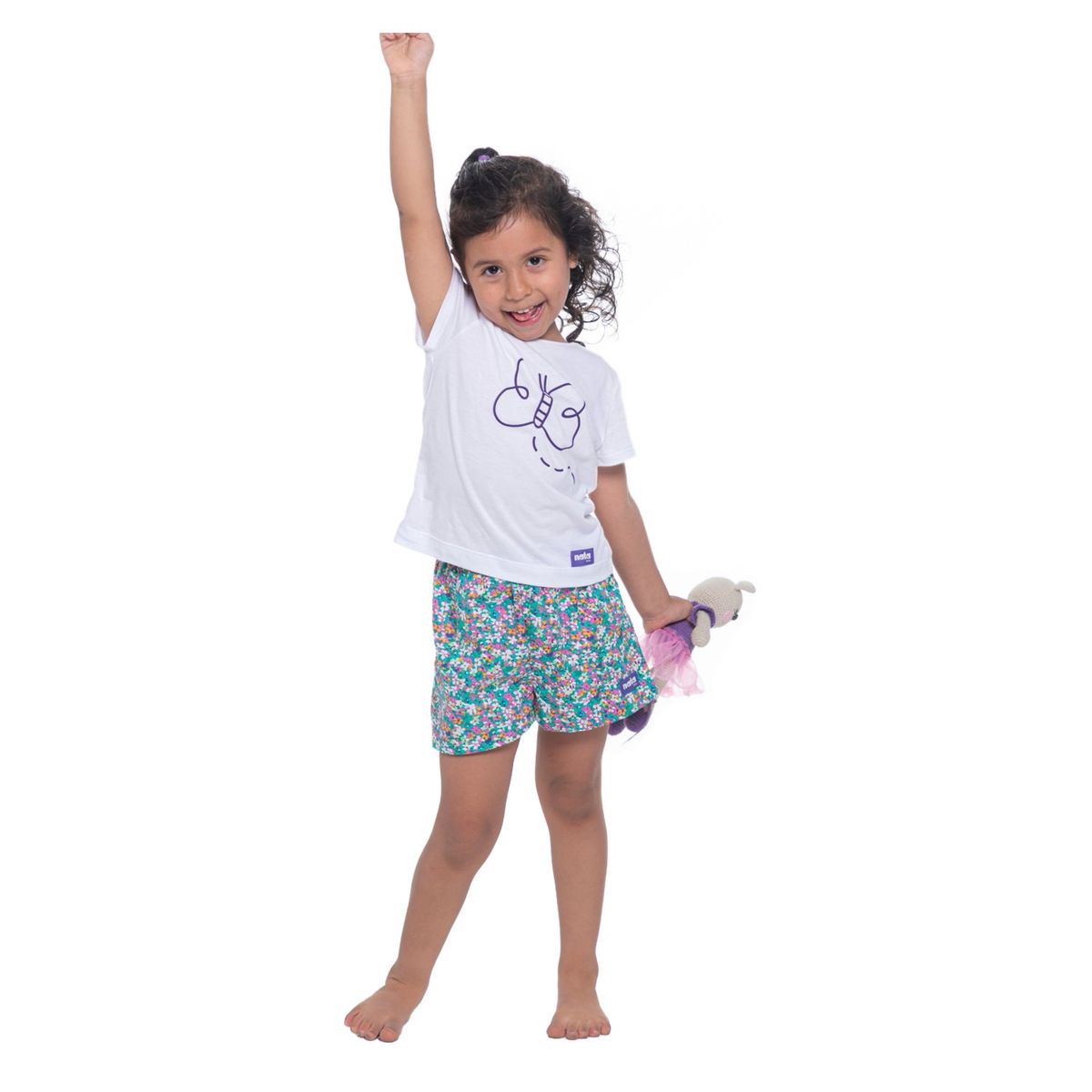 NATA COTON - SHORT BASICO FLOREADO