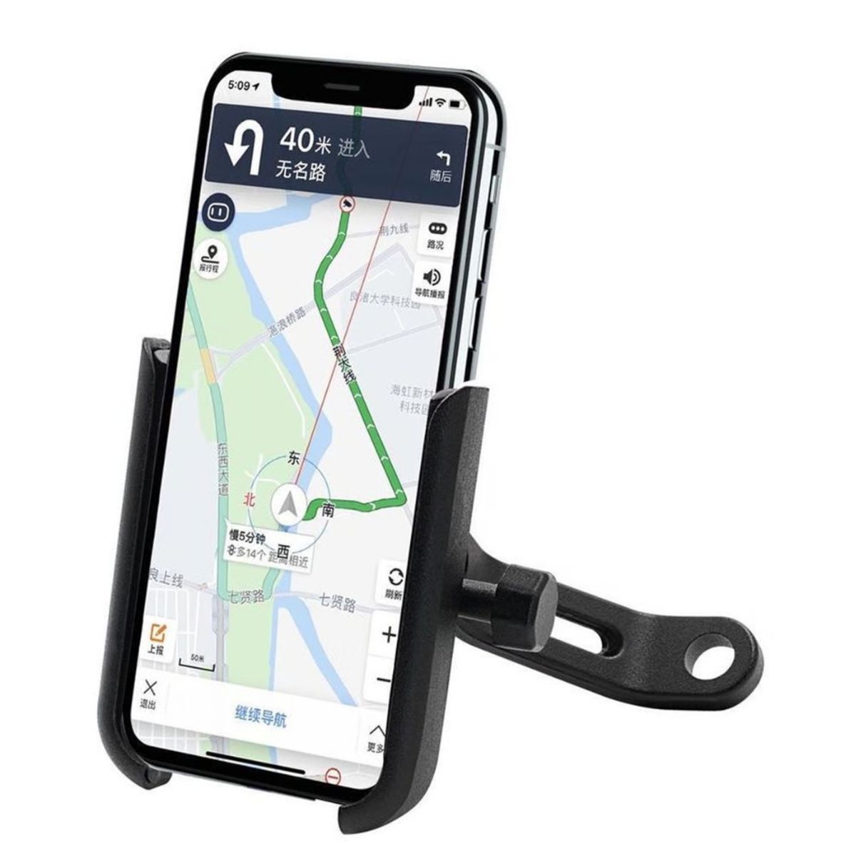 GENERICO - Holder Soporte De Metal Aluminio Para Moto Bicicleta Para GPS