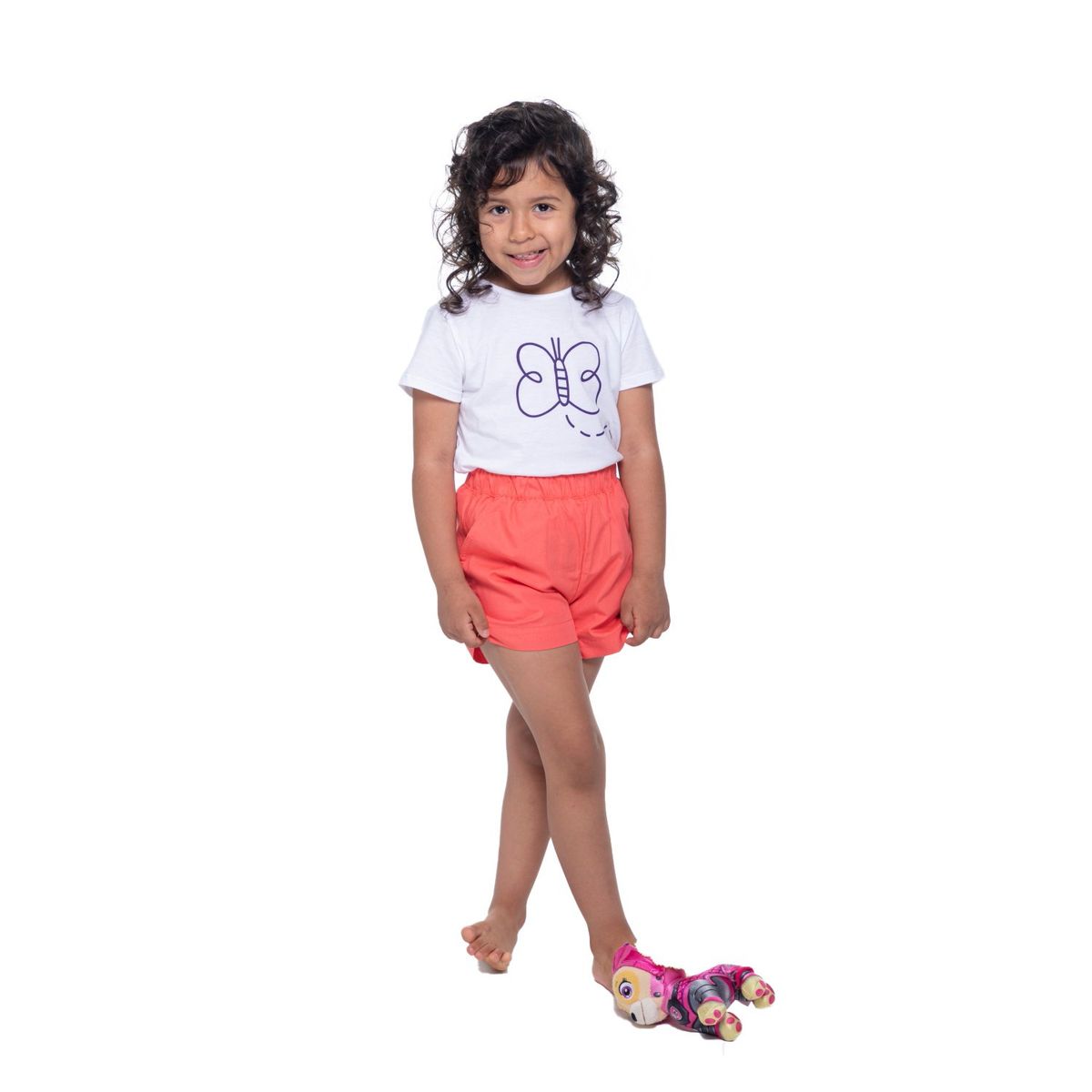 NATA COTON - SHORT BOLSILLOS CORAL