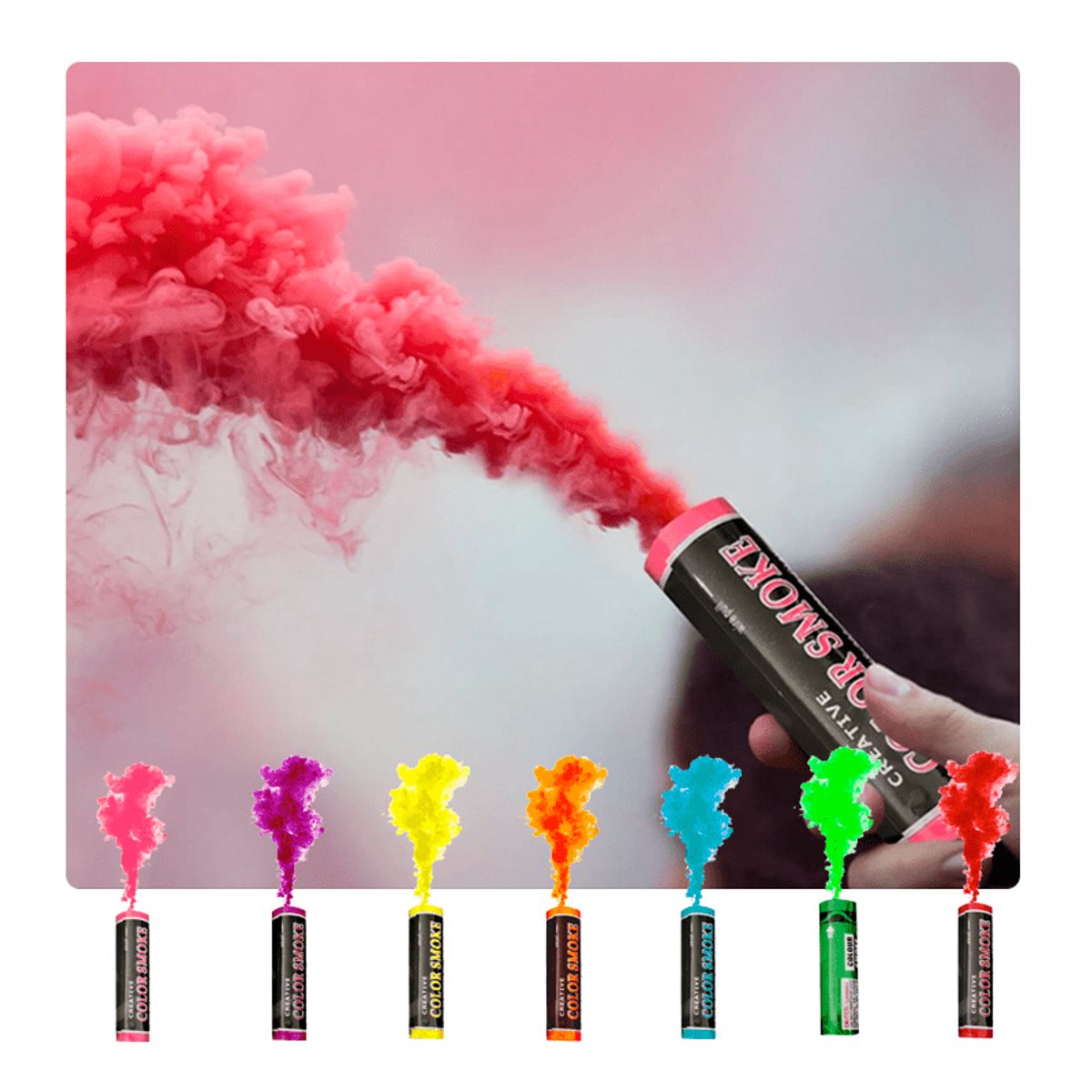 GENERICO - Humo De Color // Para Estadios etc//1 Und de 12 cm