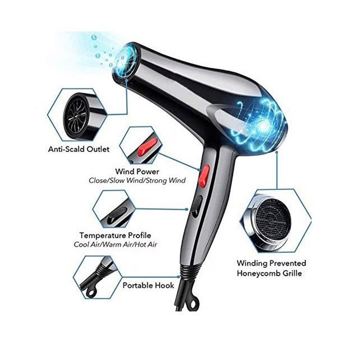 OTTOWARE - Secadora de Cabello con Boquilla