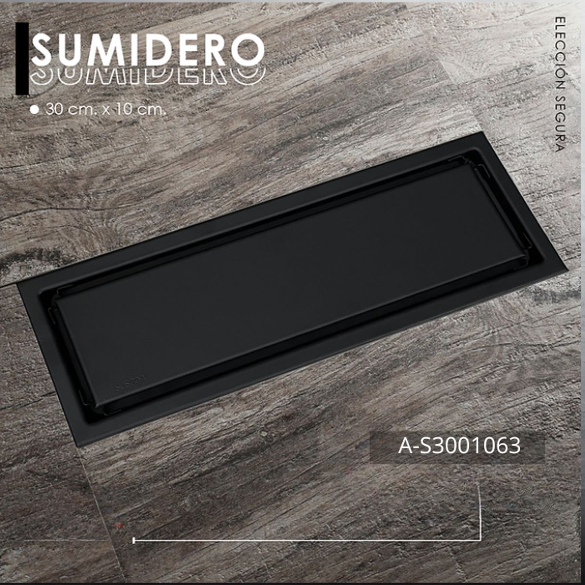 XM - SUMIDERO DECORATIVO NEGRO A-S30010801