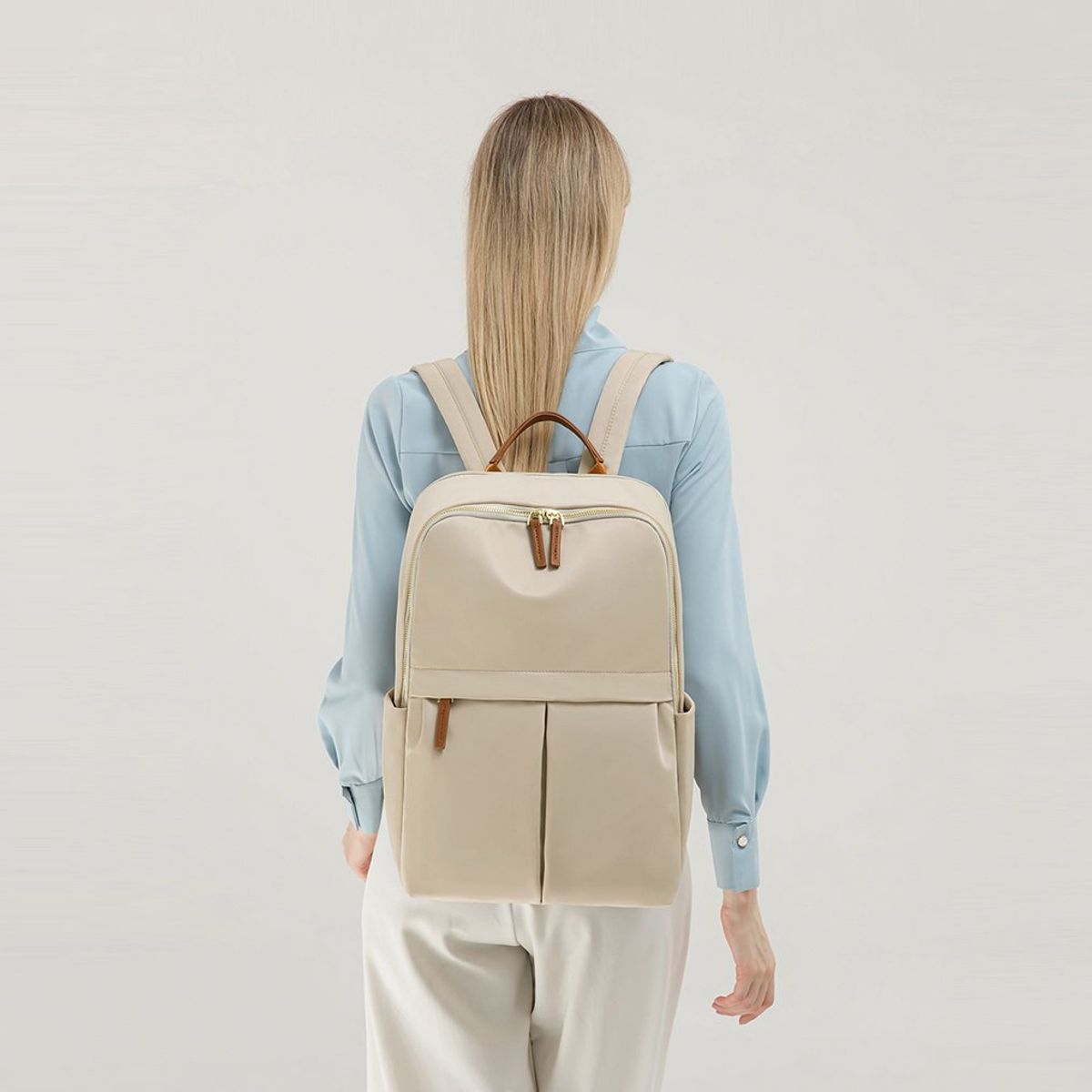 OEM - Mochila Alicent con portalaptop hasta 15.6″  Beige