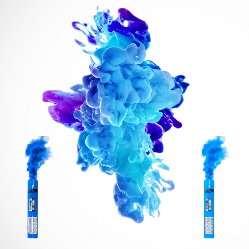 GENERICO - Humo De Color 12 Cm(Encendido C/ Mecha) set x 2