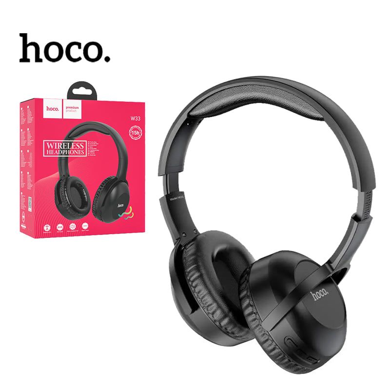 HOCO - Audífono Inalámbrico Hoco W33 bluetooth con Micro Color - Negro