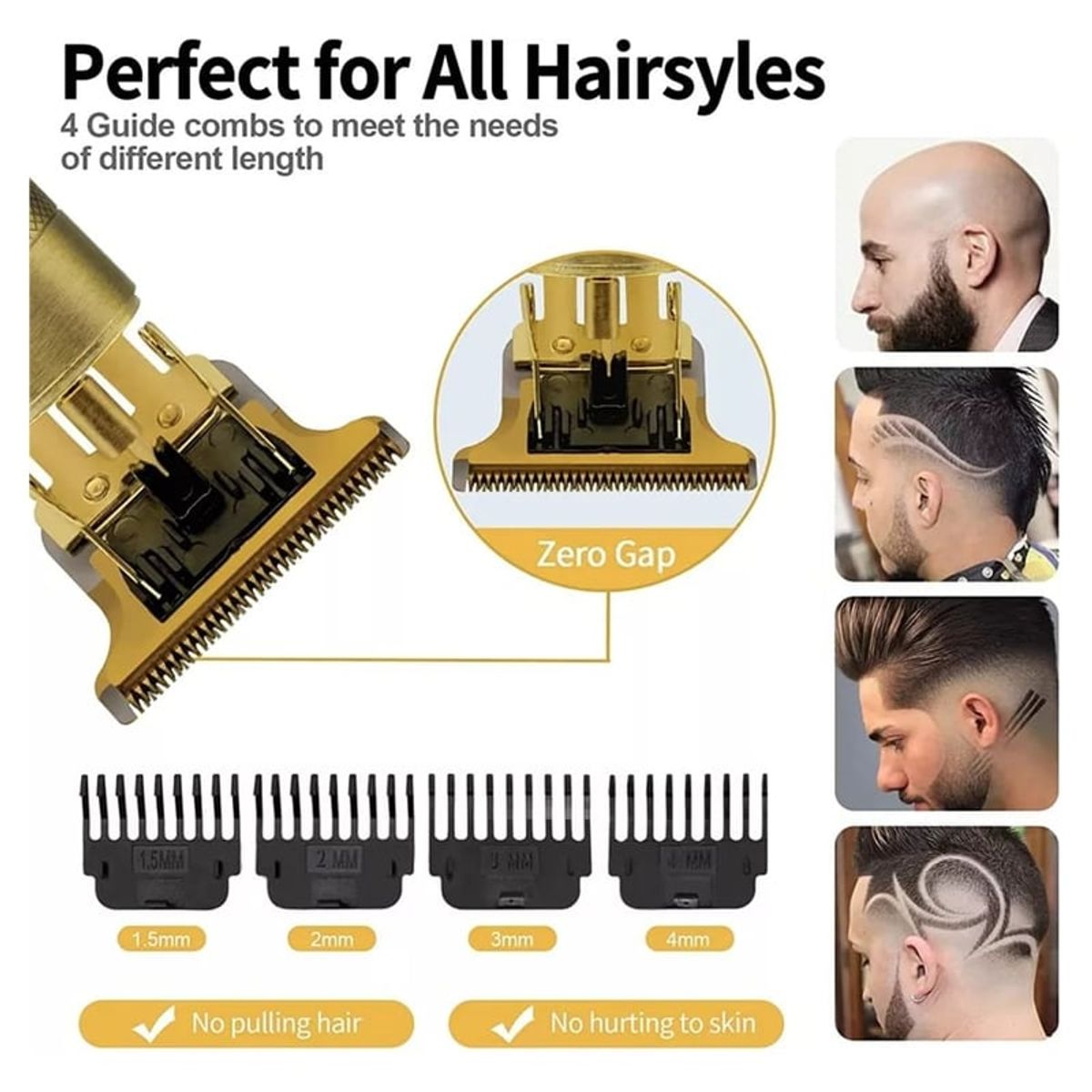 GENERICO - Máquina Corte de Cabello Profesional Inalámbrica