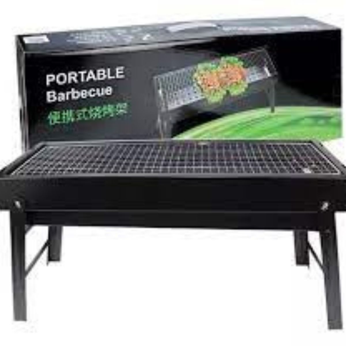 LH ELECTRONIC - Parrilla a Carbón Plegable Portátil Picnic Jardín Terraza