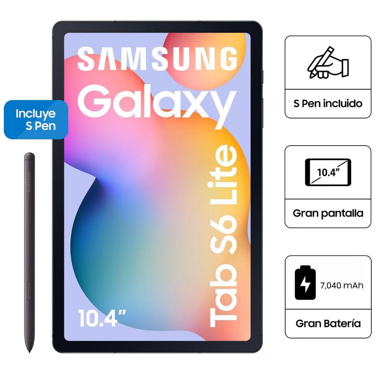 SAMSUNG - Tablet Samsung Galaxy Tab S6 Lite 128GB 4GB Ram 10.4" 2024