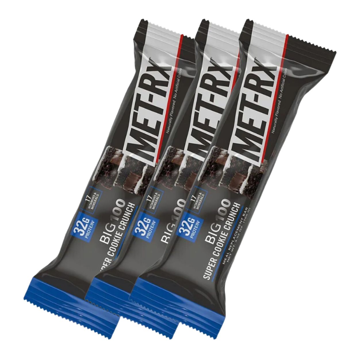MET RX - BARRA PROTEICA BIG100 COOKIE CRUNCH  x3UND