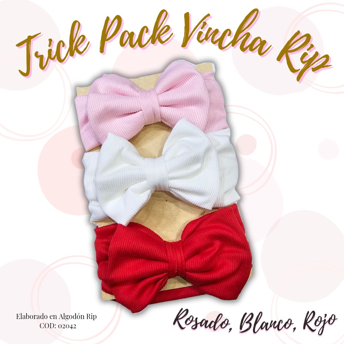 GENERICO - Vincha para bebe Trick Pack
