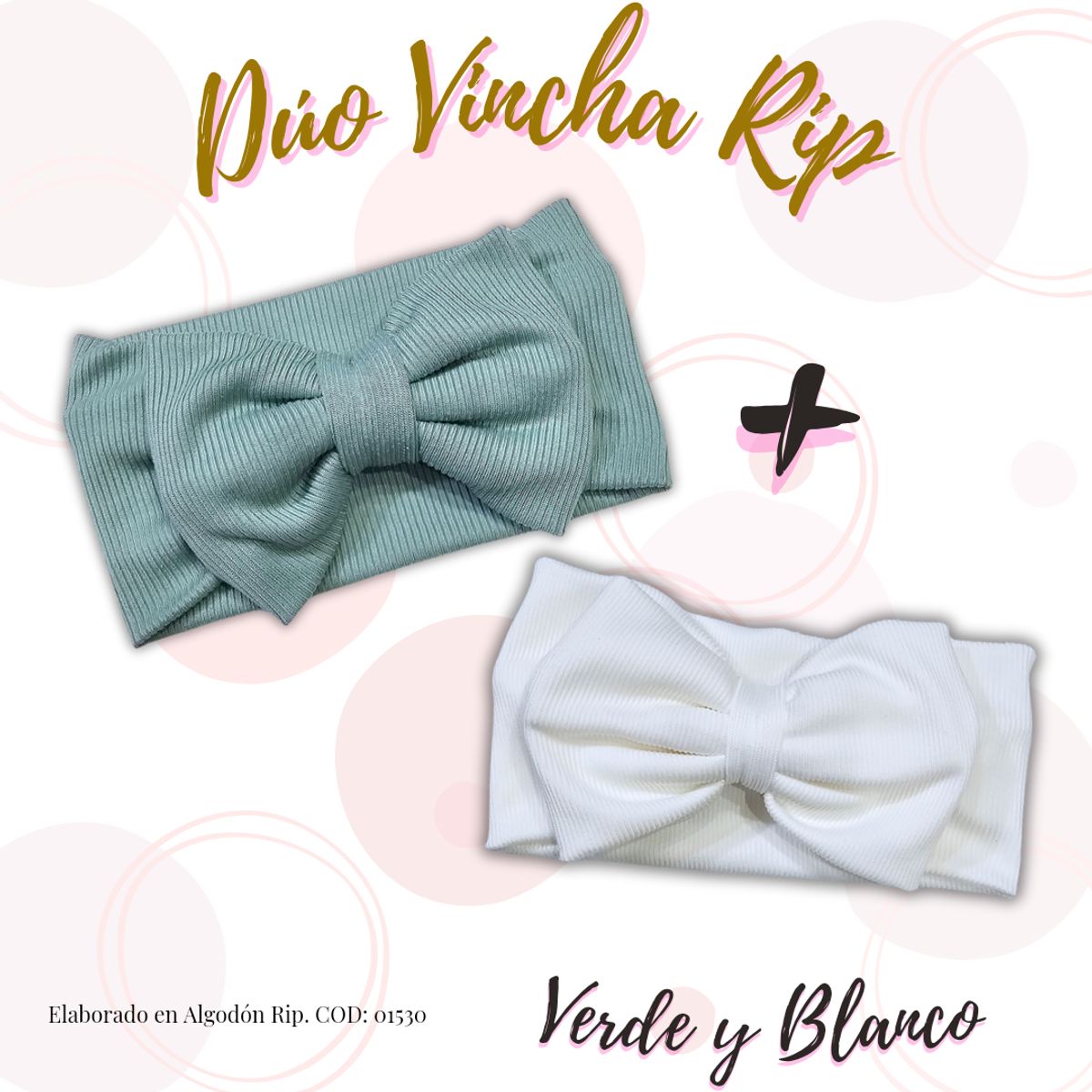 GENERICO - Vincha para bebe  Pack por 2