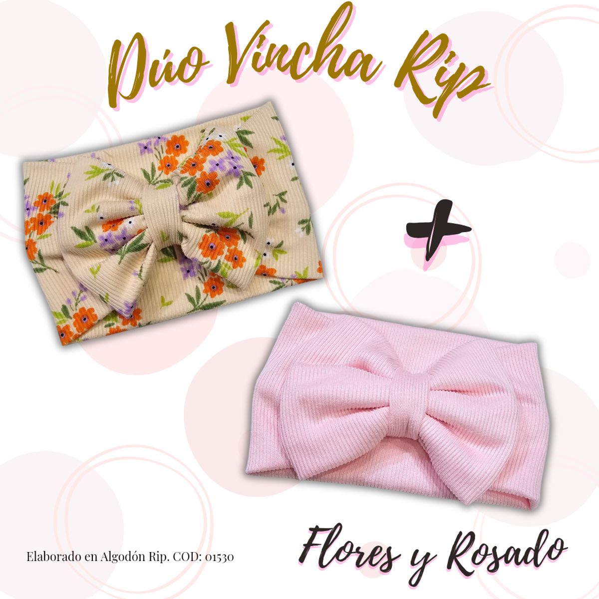 GENERICO - Vincha para bebe  Pack por 2