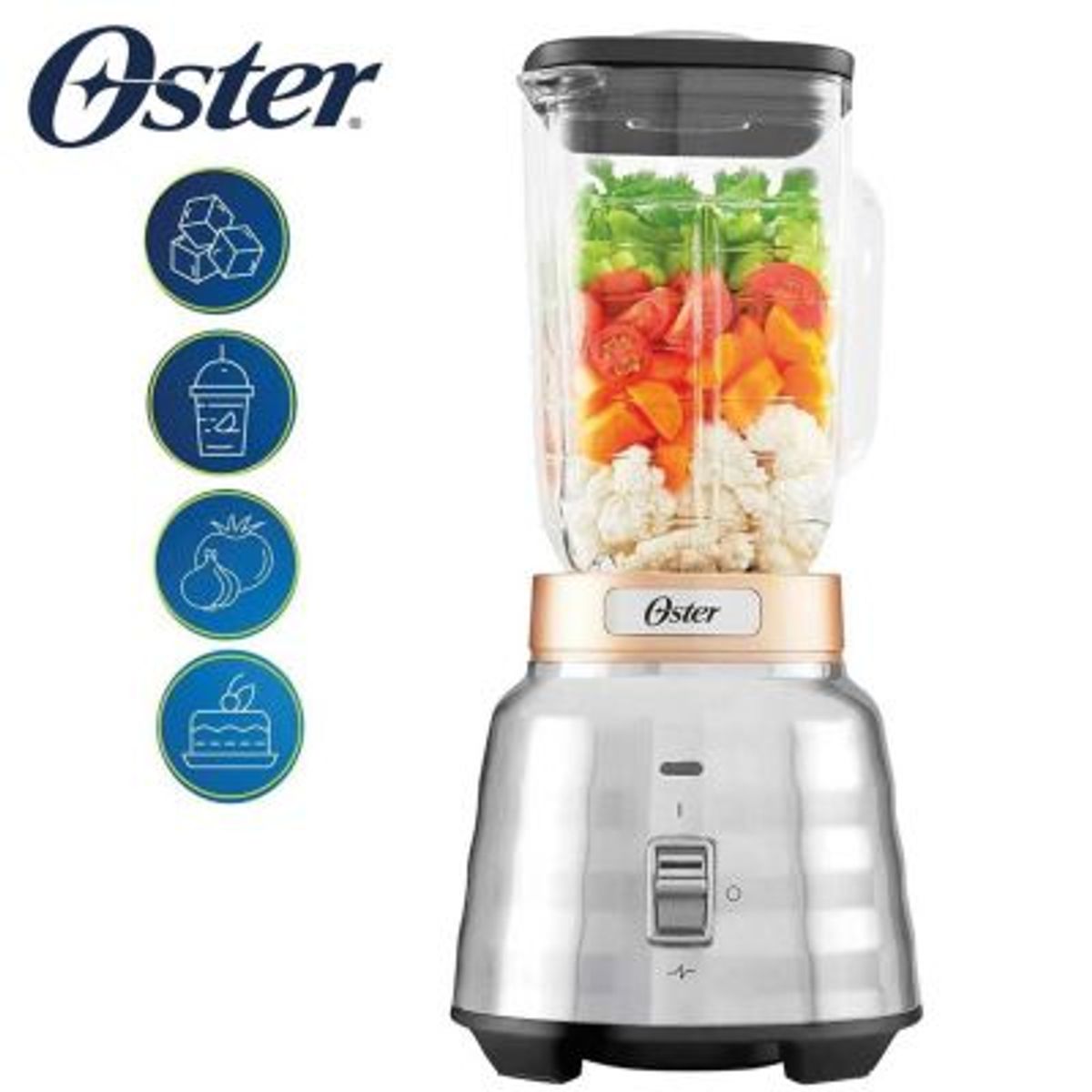 OSTER - Licuadora Oster BLSTPBTG 053 1 Velocidad + Pulsador Potencia 2 HP