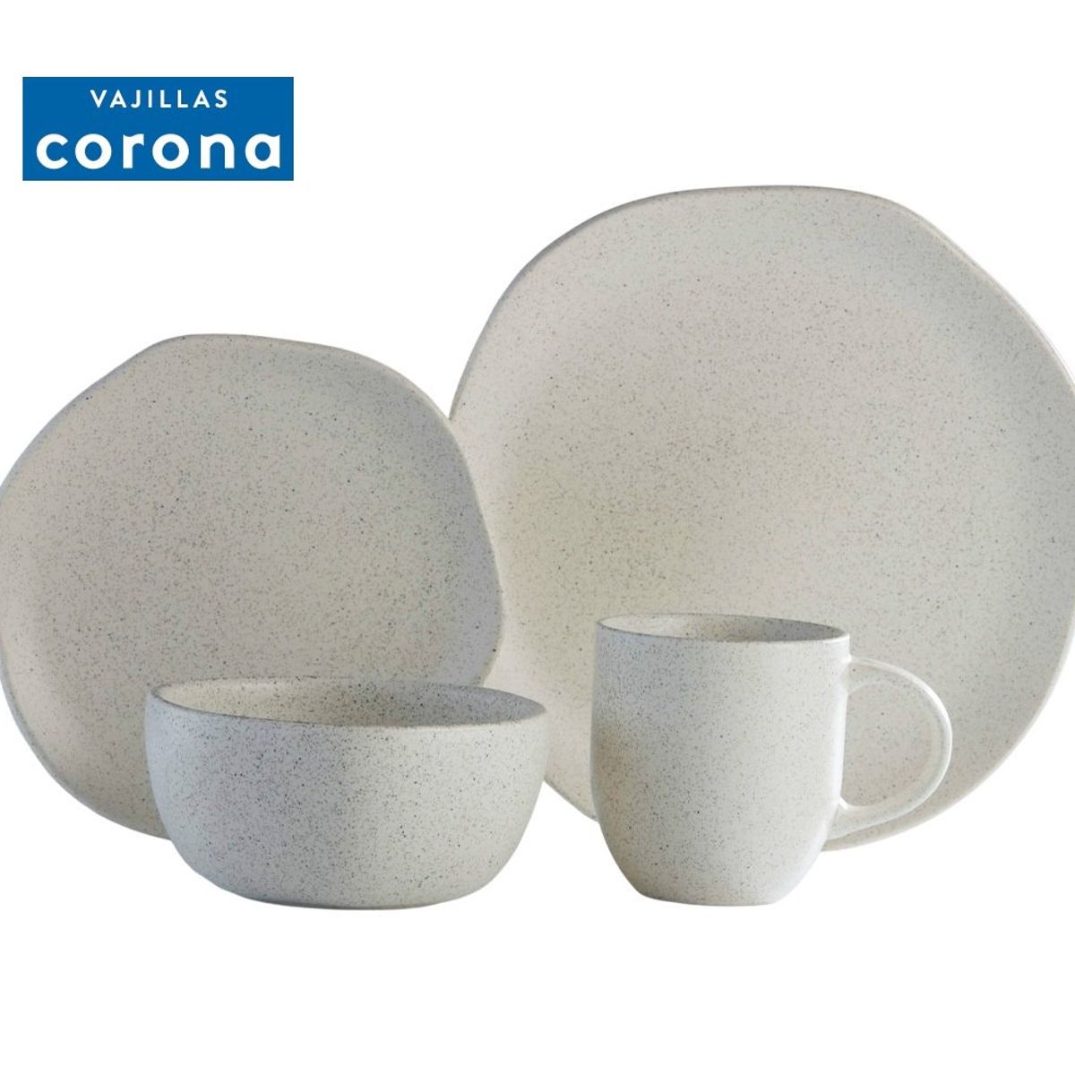 CORONA - Set de Vajilla Corona - 16 piezas REACTIVO