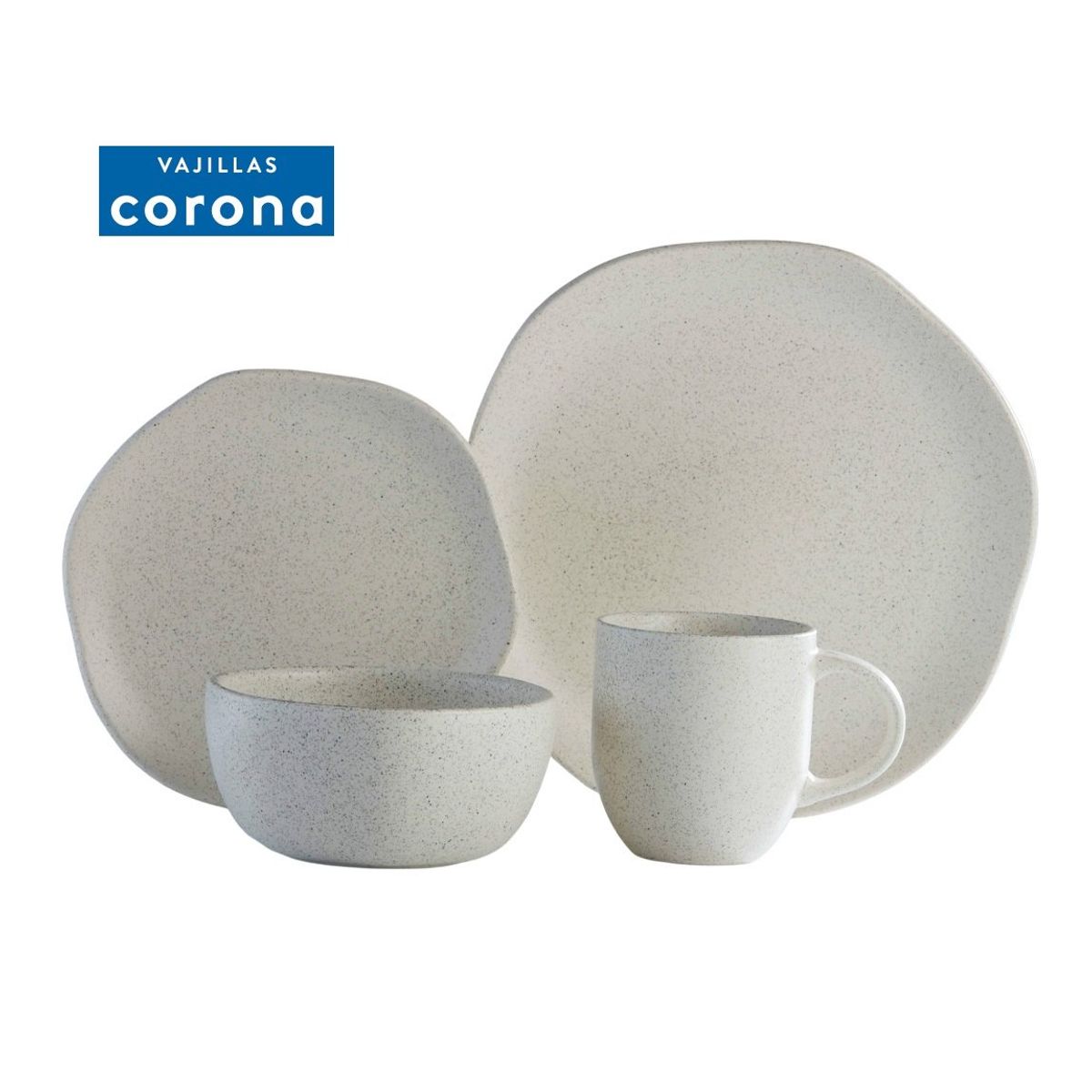 CORONA - Set de Vajilla Corona - 16 piezas REACTIVO