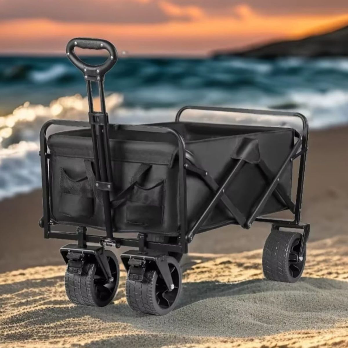 GENERICO - Carrito de Compras Playa Multiuso Con Asa Guiador Llanton