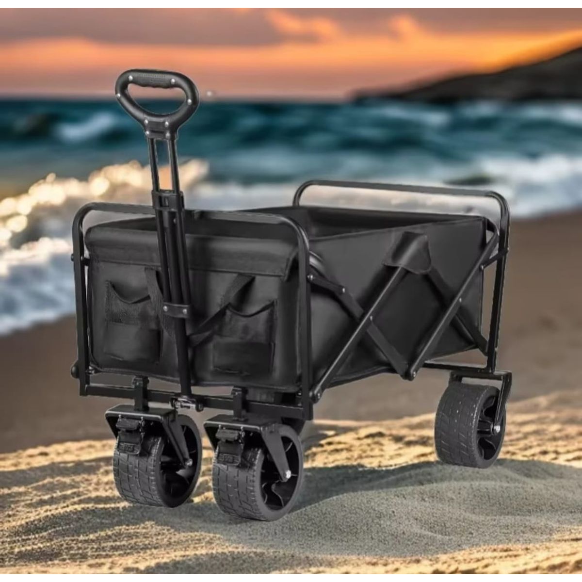 GENERICO - Carrito de Compras Playa Multiuso Con Asa Guiador Llanton