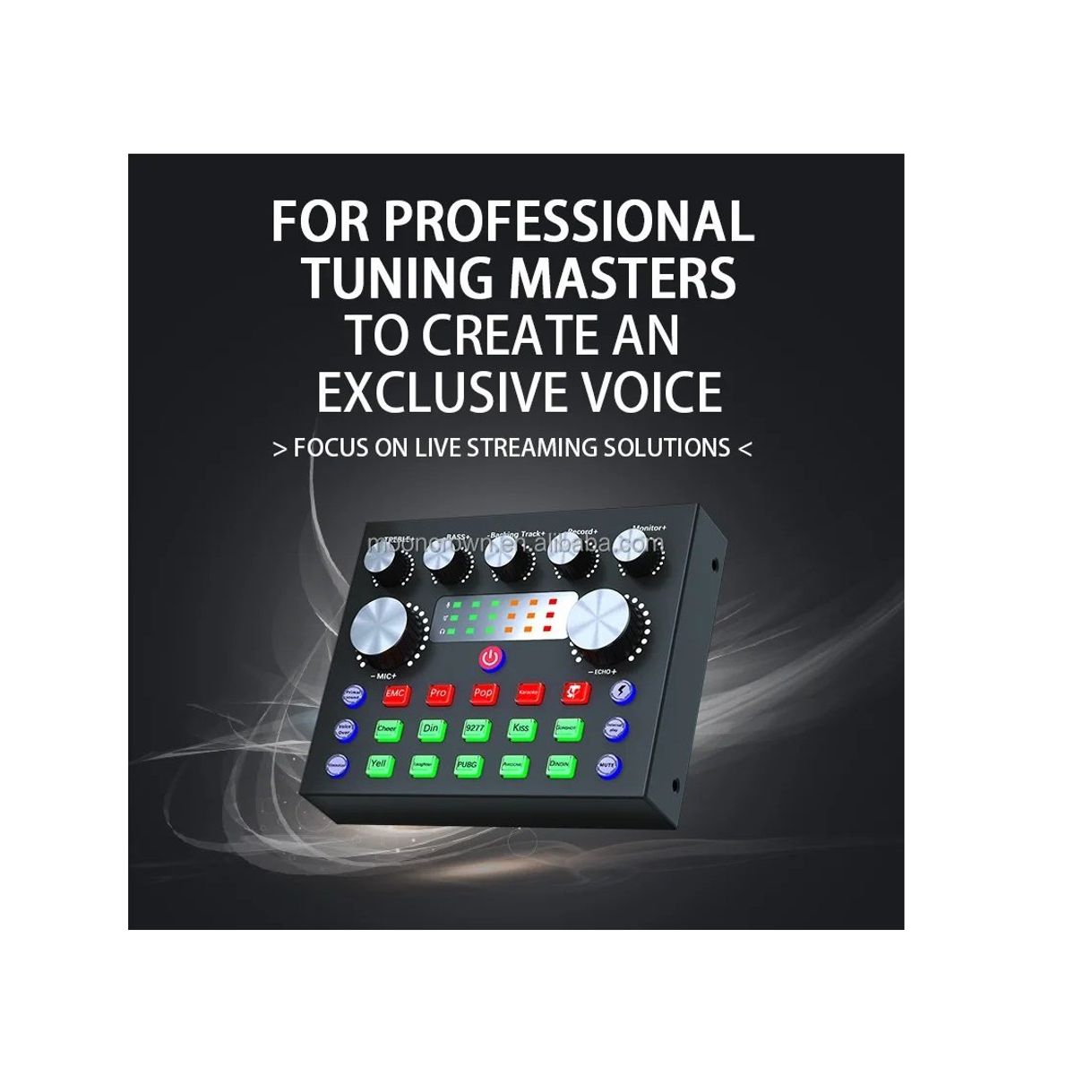 PREMIUM - Micrófono con consola de video estudio profesional 647