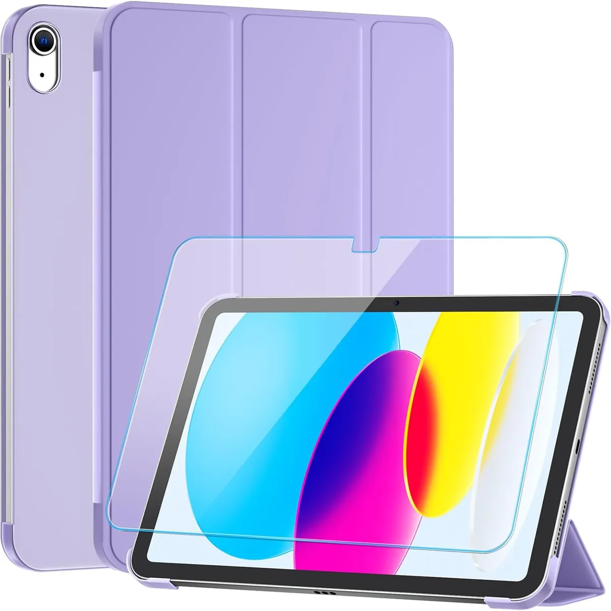 GENERICO - Mica + Funda case para  iPad 10ma Gen 10.9 (2022) Porta Pencil