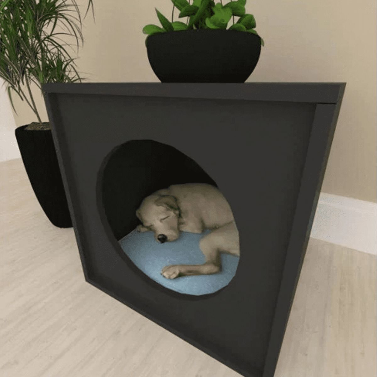 NACION MUEBLES - CAMA PARA MASCOTAS BINGO COLOR NEGRO NM