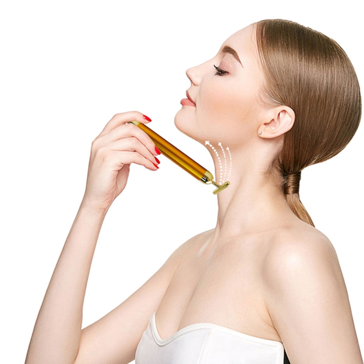 ROHS - Masajeador de belleza facial en forma T vibración