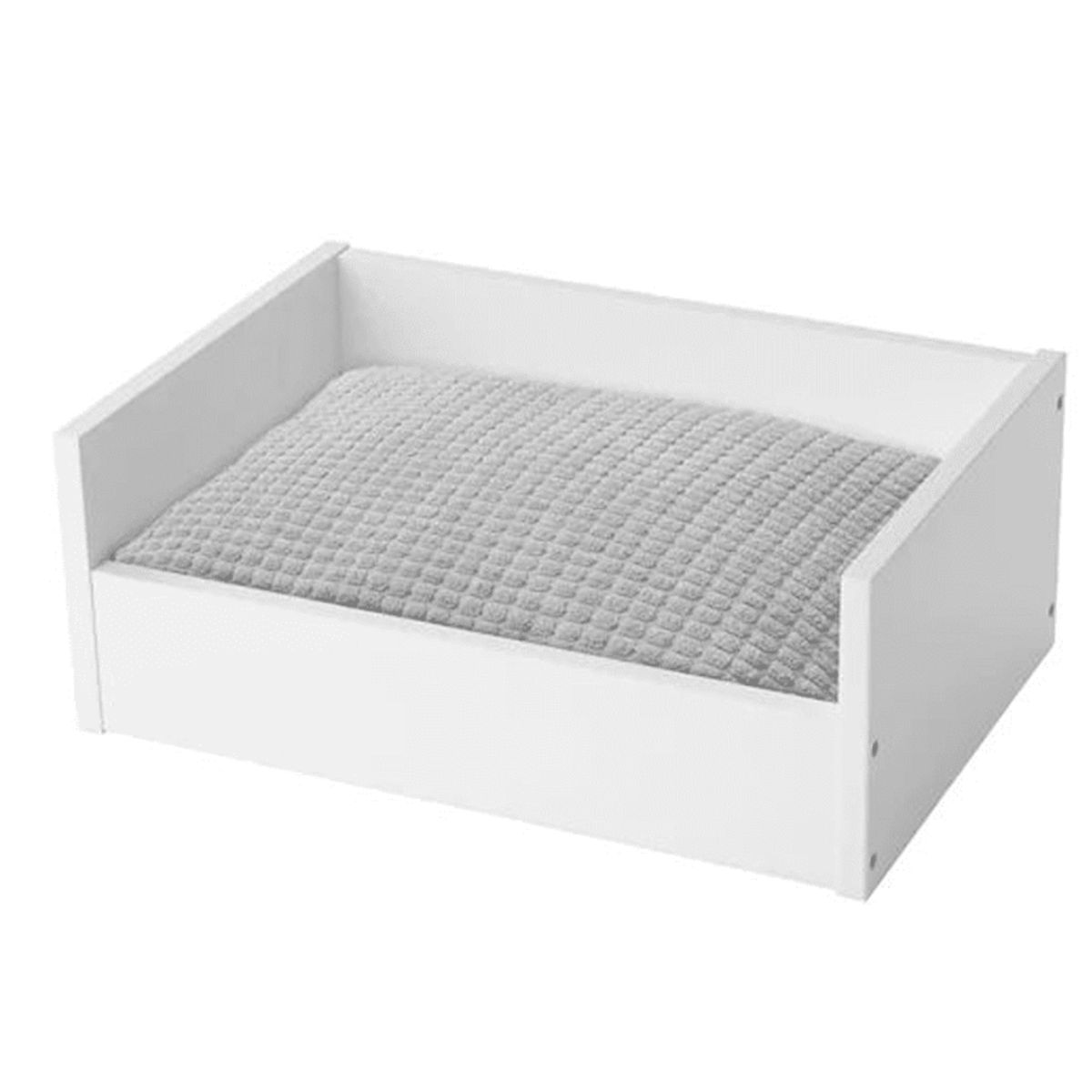 NACION MUEBLES - CAMA PARA MASCOTAS LINDA COLOR BLANCO NM