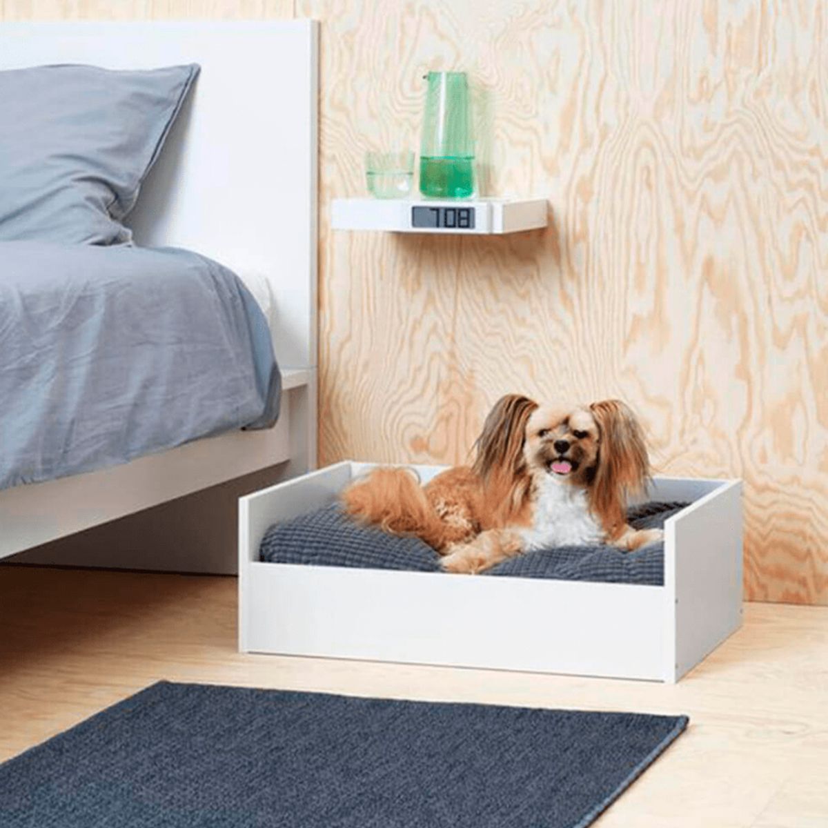 NACION MUEBLES - CAMA PARA MASCOTAS LINDA COLOR BLANCO NM