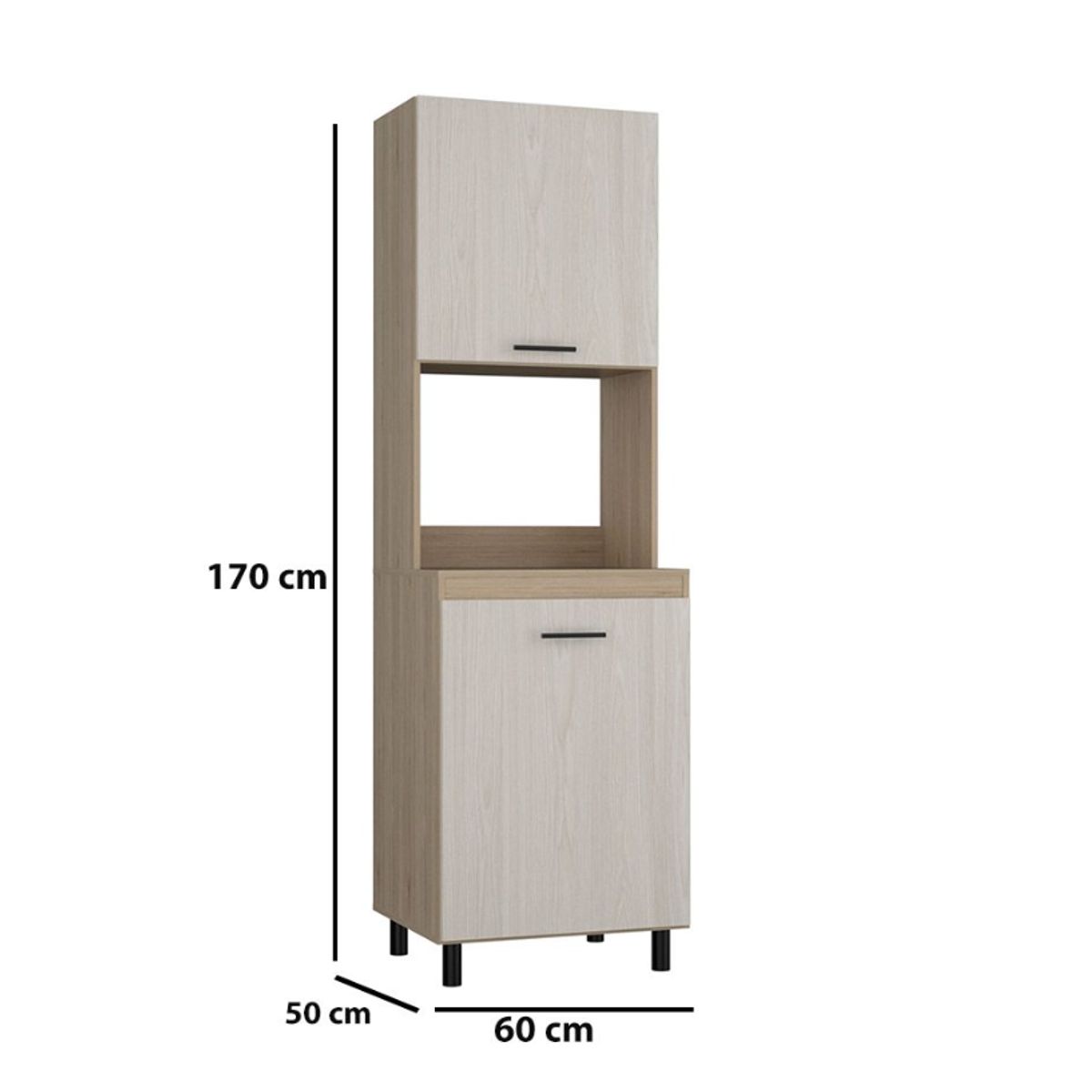 NACION MUEBLES - ALACENA CARACAS COLOR NIEBLA NM