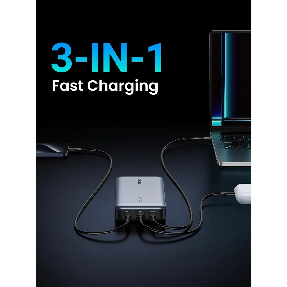 UGREEN - Cargador portátil Nexode 25000mAh 145W Powerbank UGREEN PB205 - 90597A