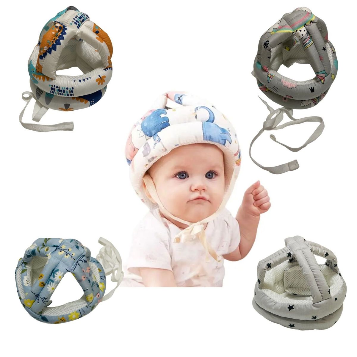 GENERICO - Casco Antigolpes con Pasador Niño