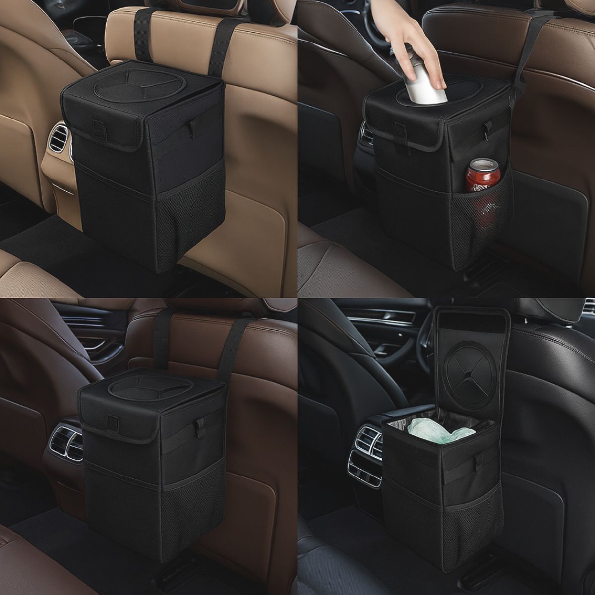 CARJOLLITY - Tacho basura organizador impermeable multiuso auto camioneta