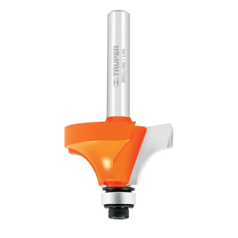 TRUPER - Fresa 1 1/4" Redondeadora con Rodaje para Madera 11473 Truper