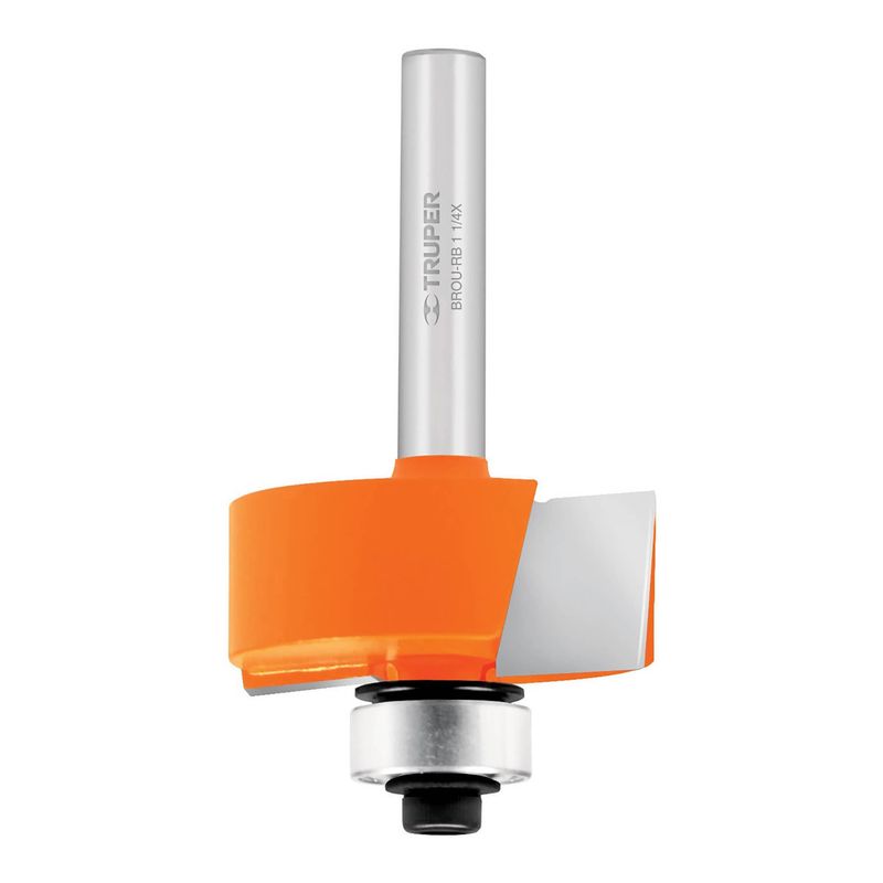 TRUPER - Fresa 1 1/4" Rebajadora con Rodaje para Madera 11477 Truper