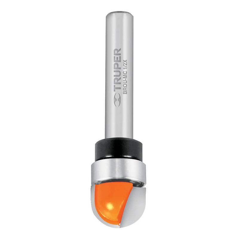 TRUPER - Fresa 1/2" Media Caña con Rodaje para Madera 11464 Truper